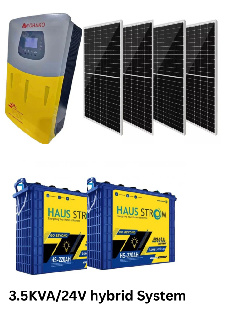 3.5KVA, 24V hybrid System Combo with installation