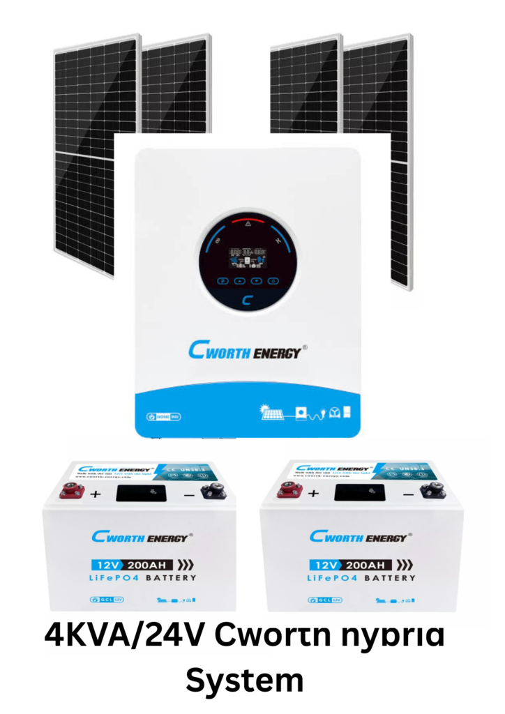 Cworth 4KVA/24V hybrid System Complete
